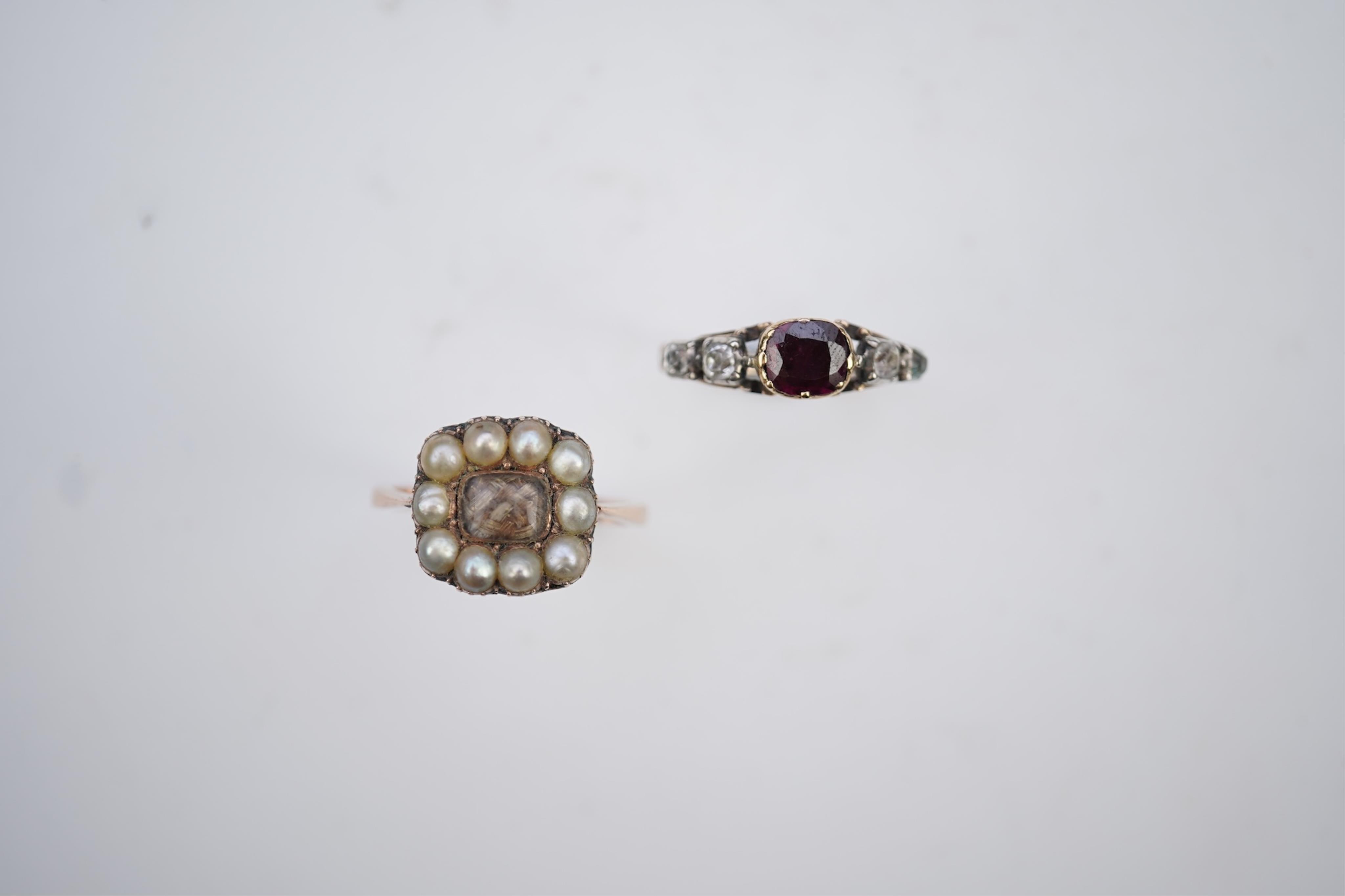 Two rings, 19th century